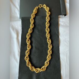Vintage Gold Chunky 14KB Statement Necklace hip hop rappers